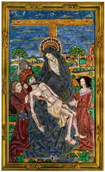 Tablica, emalia na miedzi, XV w., 1931