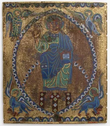 Tablica Chrystusa w majestacie, francuski, XII-XIII w.
