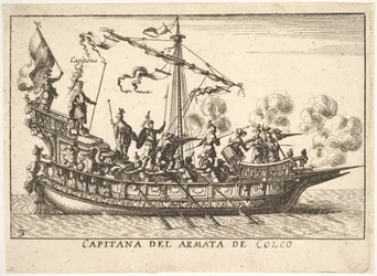 Tablica 3: Kapitan armii Chalchis Capitana del armata de Colco, z serii „…, 1664.