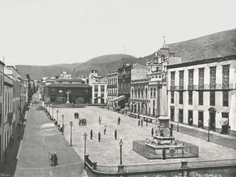 Plaza de la Candelaria, Santa Cruz de Tenerife, Wyspy Kanaryjskie, Hiszpania, 1895.