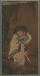 Poeta i pustelnik Hanshan, 1400s.