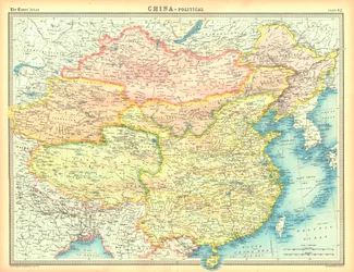 Mapa polityczna Chin