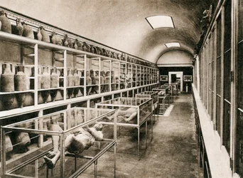 Muzeum Pompejów, Pompeje, Włochy, ok. 1900