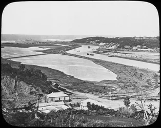 Port Alfred, rzeka Kowie, kopalnie diamentów i złota na Przylądku, RPA, ok. 1890 r.