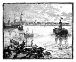 Portsmouth Port, Hampshire, c1888