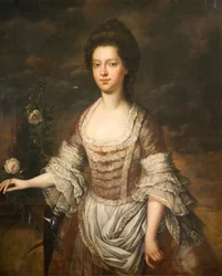Portret kobiety, prawdopodobnie Anne Clobery, 1740-1760.