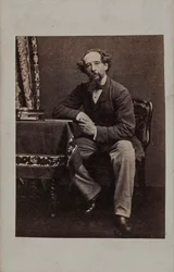 Portret Karola Dickensa 1812-1870, lata 60. XIX wieku.