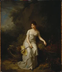 Portret hrabiny Jekateryny Lwownej Gołowkiny, koniec XVIII w.