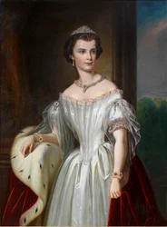 Portret Elżbiety Bawarskiej, 1854.