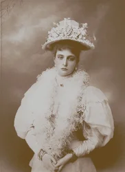 Portret cesarzowej Aleksandry Fiodorowny, żony cara Mikołaja II Rosji 1872-1918
