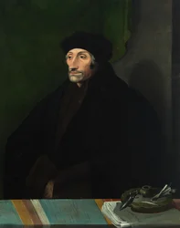 Portret Erazma z Rotterdamu 1467-1536, XVI wiek.