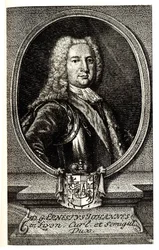 Portret Ernsta Johanna von Birona 1690-1772, księcia Kurlandii i Semigalii i regenta Imperium Rosyjskiego