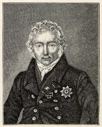 Portret Friedricha von Motza z lat 1775-1830.