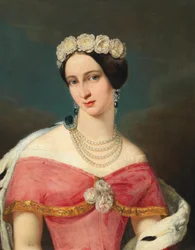 Portret wielkiej księżnej Aleksandry Iosifovny Sachsen-Altenburg 1830-1911.