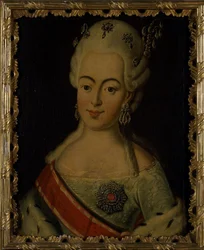 Portret wielkiej księżnej Natalii Aleksiejewny Rosji 1755-1776, księżniczki Wilhelminy Luizy He