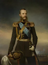 Portret wielkiego księcia Michała Nikołajewicza Rosji 1832-1909, początek lat 60.