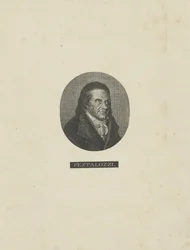 Portret Johanna Heinricha Pestalozziego 1746-1827 , c. 1830.