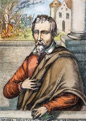 Portret Miguela Serveta, początek XVIII wieku