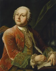 Portret Michaiła W. Łomonosowa 1711-1765, druga połowa XVIII wieku