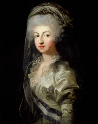 Portret księżnej Karoliny Marii Teresy Giuseppy z Parmy 1770-1804, koniec XVIII wieku