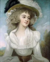 Portret Sarah Tickell, żony dramaturga i satyryka Richarda Tickella, około 1790