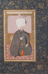 Portret sułtana Ahmeta I r. 1603-17, początek XVII wieku.