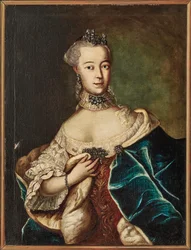 Portret Friederike Caroline von Sachsen-Coburg-Saalfeld, margrabina..., XVIII wiek.