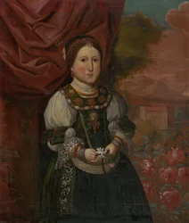 Portret dziewczyny w krajobrazie