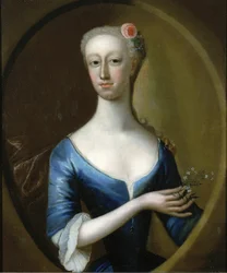 Portret damy, ca. 1740.