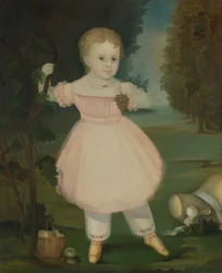 Portret dziewczynki zbierającej winogrona, 1840-50.