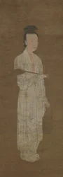 Portret kobiety w bieli: Lu Meiniang, XIV wiek.