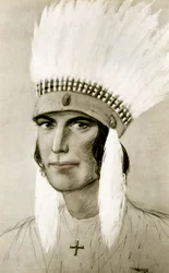 Portret amerykańskiego Indianina, XX wiek