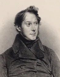 Portret pianisty i kompozytora Amédée Méreaux 1802-1874.