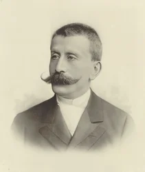 Portret pianisty i kompozytora Moritza Moszkowskiego 1854-1925.