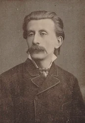 Portret pianisty i kompozytora Moritza Moszkowskiego 1854-1925, ca. 1886-1890.
