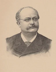 Portret kompozytora Charlesa Lecocqa 1832-1918.