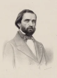 Portret kompozytora Giuseppe Verdiego 1813-1901, c. 1850.