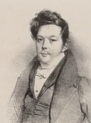 Portret kompozytora Auguste-Mathieu Panserona 1796-1859, 1820.