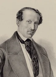 Portret kompozytora Hansa Christiana Lumbye 1810-1874, ok. 1930 r. 1850.