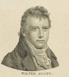 Portret powieściopisarza historycznego i poety Sir Waltera Scotta 1771-1832, ok. 1930 r. 1800.