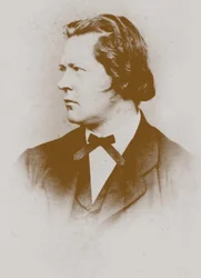Portret organisty i kompozytora Theodora Kirchnera 1823-1903.