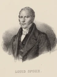 Portret skrzypka i kompozytora Louisa Spohra 1784-1859, ok. 1930 r. 1840.