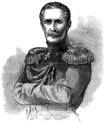 Książę Aleksander Siergiejewicz Mieńszikow, rosyjski dowódca wojskowy, 1853