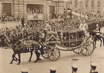 Księżniczka Elżbieta i jej kuzyn Lord Lascelles z Princess Royal, 1937