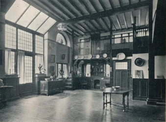 Główny pokój nowej rezydencji studyjnej w Lennox Gardens, Kensington, c1911
