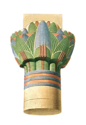 Stolica ptolemejska, Edfu, Egipt, 1928.
