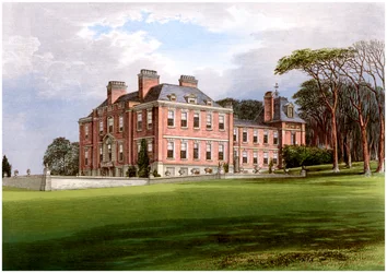 Pynes, Devon, dom rodziny Northcote, ok. 1880
