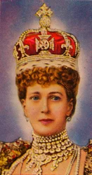 Królowa Aleksandra, małżonka króla Edwarda VII, podczas swojej koronacji, 1902 1935