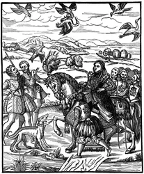 Sokolnicza królowa Elżbieta I, 1575, 1910