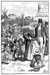 Królowa Wiktoria i książę Albert na festynie, Coburg, Niemcy, ok. 1840, 1900